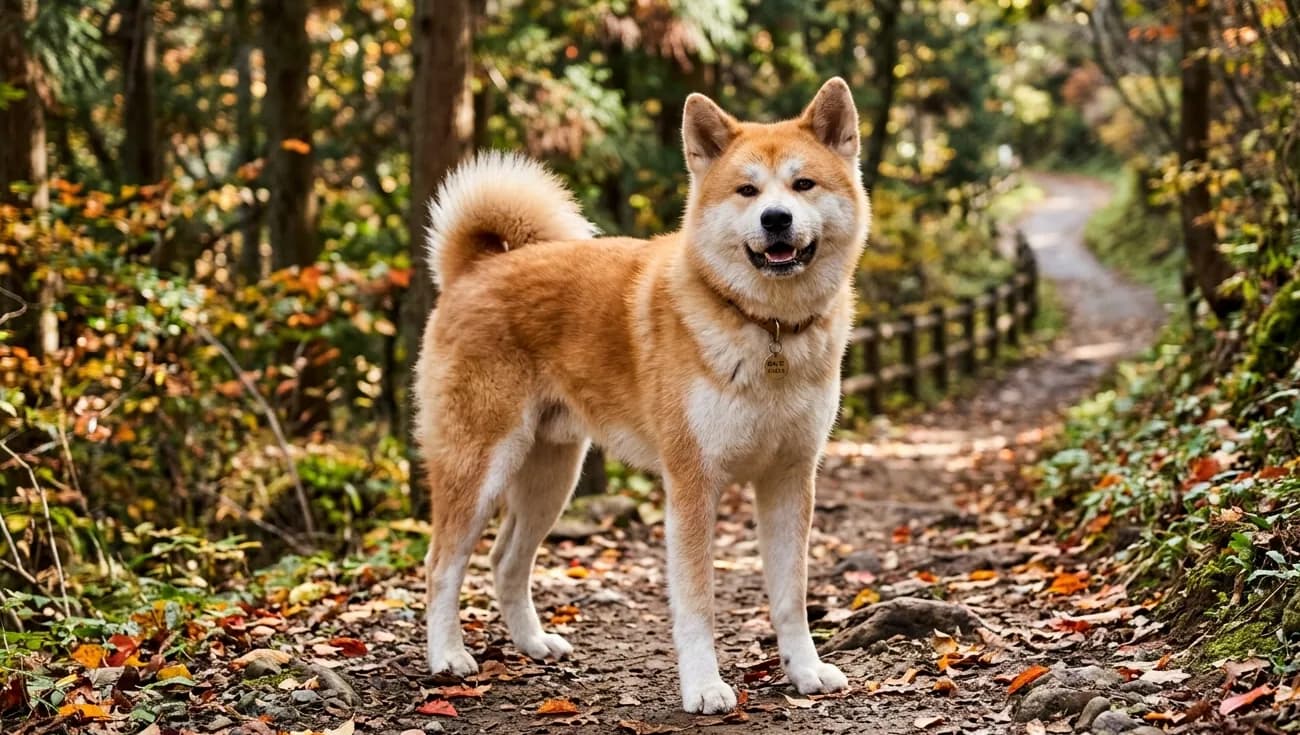 Akita Inu - majestätischer japanischer Hund im Portrait