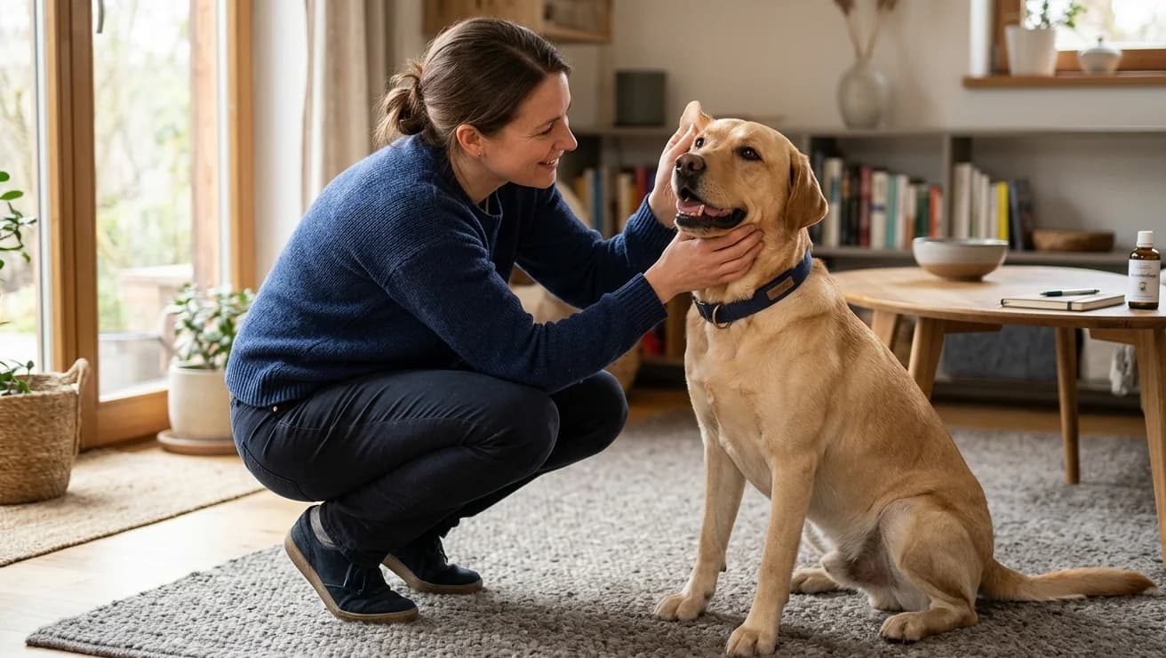 Gesunder, glücklicher Hund mit aufmerksamem Blick – Vorsorge und Pflege als Basis für ein langes Hundeleben.
