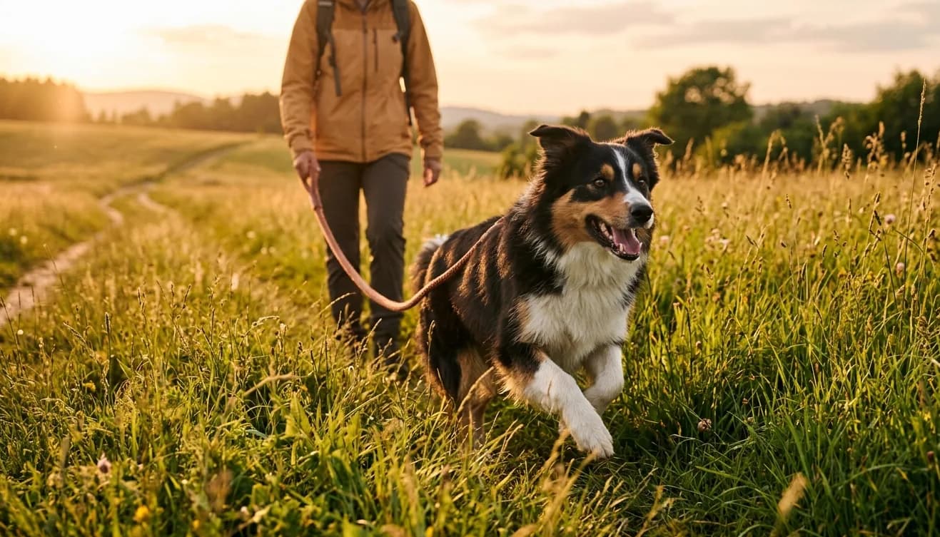 Hund wird gegen Zecken, Flöhe und Würmer geschützt.