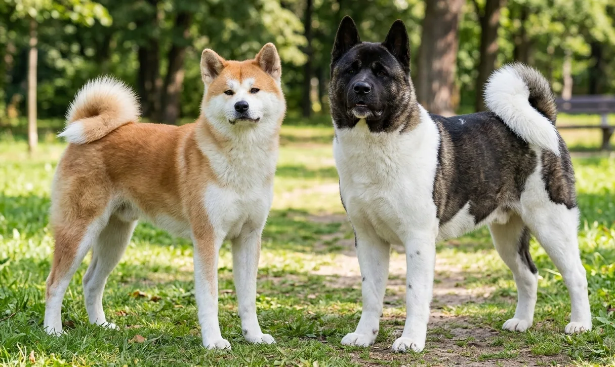 Akita Inu zeigt sein würdevolles Wesen – aufmerksamer Blick und stolze Haltung