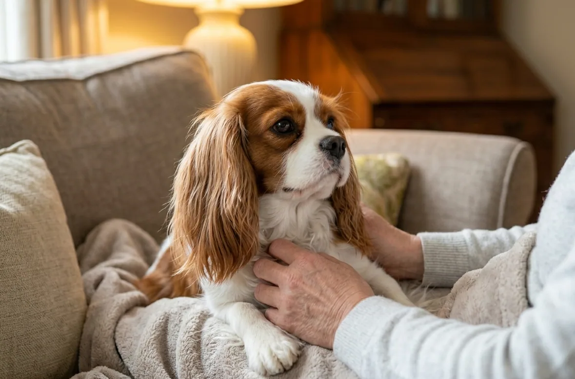 Cavalier King Charles Spaniel mit sanftem Blick – sein freundliches Wesen zeigt sich in jedem Ausdruck