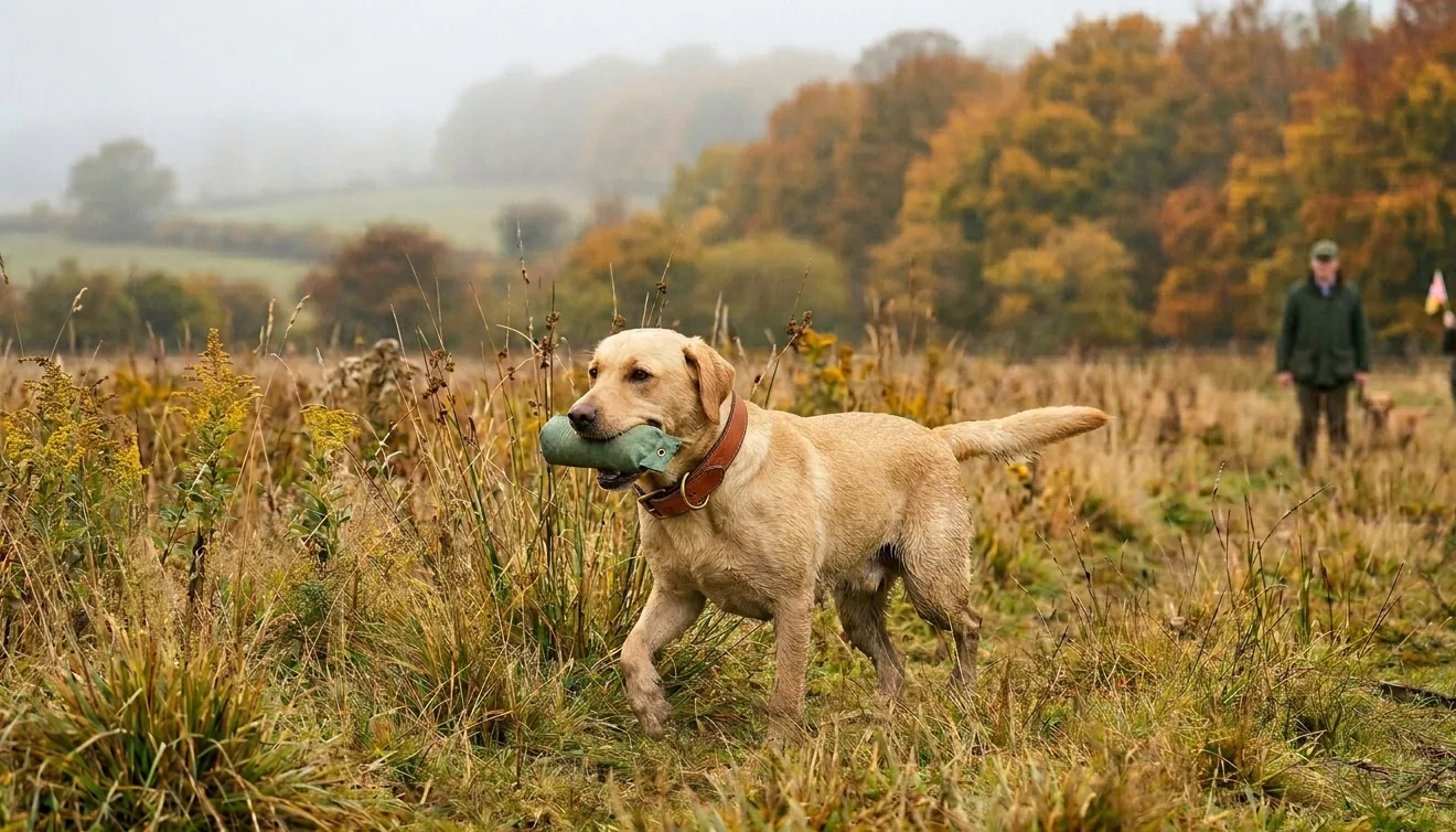Labrador Retriever beim Apportieren - sportlich, ausdauernd und voller Energie