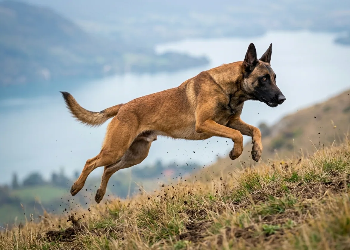 Malinois in der Natur – athletisch und ausdauernd