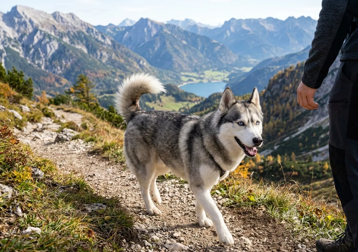 Siberian Husky entspannt mit seiner Familie – trotz seines unabhängigen Wesens ein treuer Begleiter